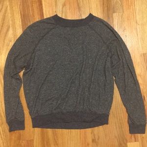 Aeropostale soft baggy grey black sweater